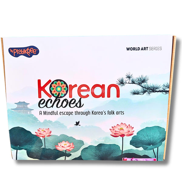 Korean Echoes Art & Mindfulness Kit: A Creative Journey Through Minhwa, Dancheong & Maedeup