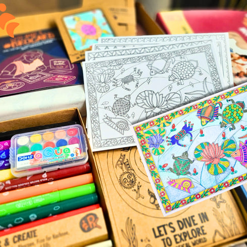 Madhubani Magic DIY Art Kit: Rakhi Edition