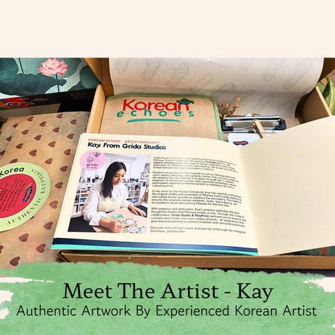 Korean Echoes Art & Mindfulness Kit: A Creative Journey Through Minhwa, Dancheong & Maedeup
