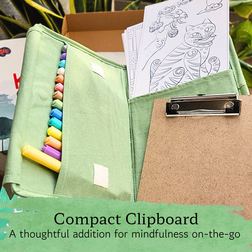Korean Echoes Art & Mindfulness Kit: A Creative Journey Through Minhwa, Dancheong & Maedeup