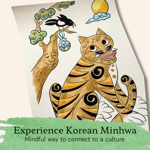 Korean Echoes Art & Mindfulness Kit: A Creative Journey Through Minhwa, Dancheong & Maedeup