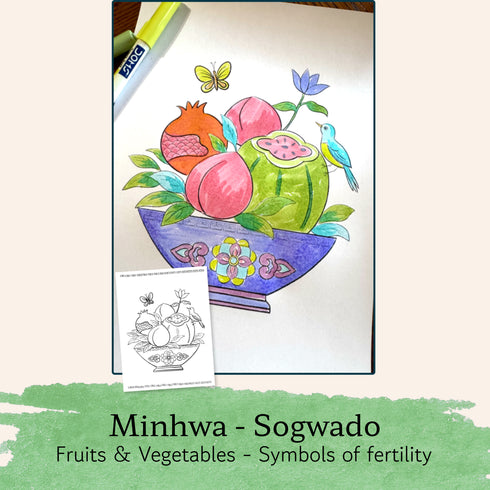 Korean Echoes Art & Mindfulness Kit: A Creative Journey Through Minhwa, Dancheong & Maedeup