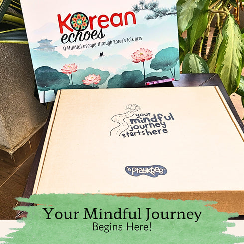 Korean Echoes Art & Mindfulness Kit: A Creative Journey Through Minhwa, Dancheong & Maedeup